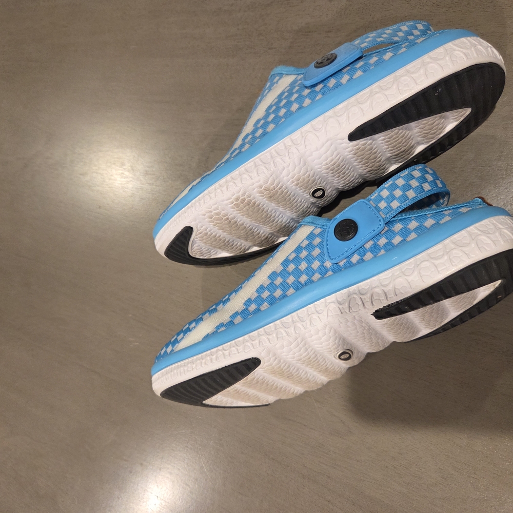Blue and White Kids Slip-On Shoes